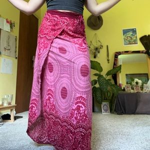 Printed Tie Skirt